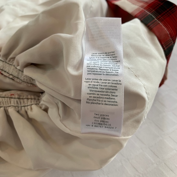 Carter's Red Plaid Taffeta Petticoat Holiday Dress, Size 3m, Christmas, Festive - Picture 7 of 7